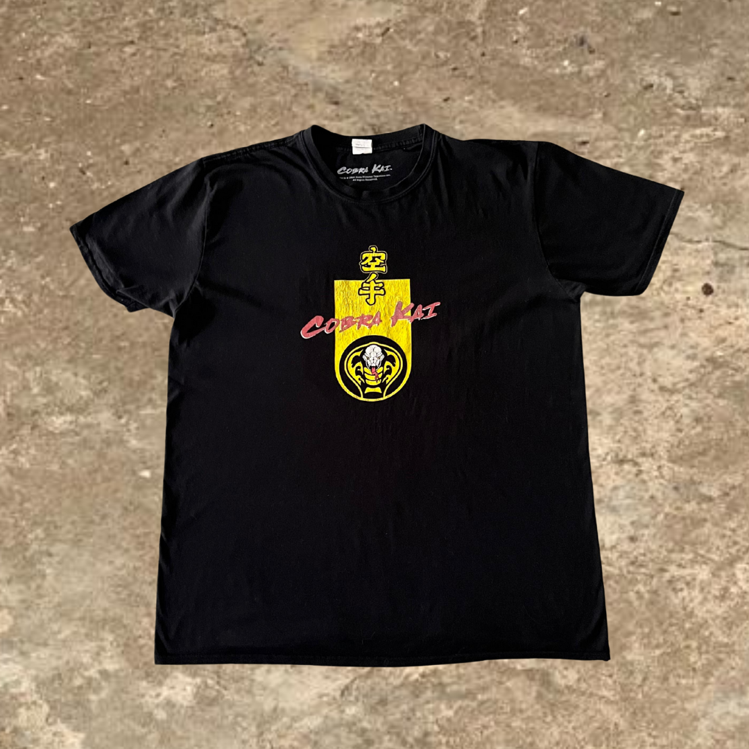 Cobra Kai Black Large Crew Neck Tee