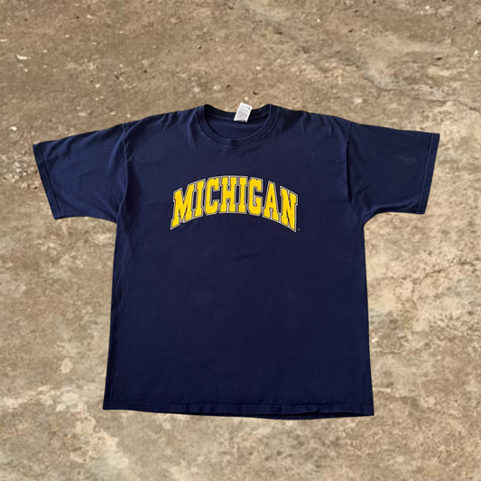 Michigan Blue Crew Neck Tee