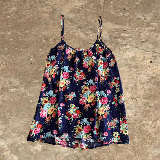 Koton Colorful Flower Designed Sleeveless Top