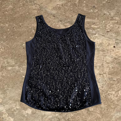 Sparkly Black Women's Tank Top