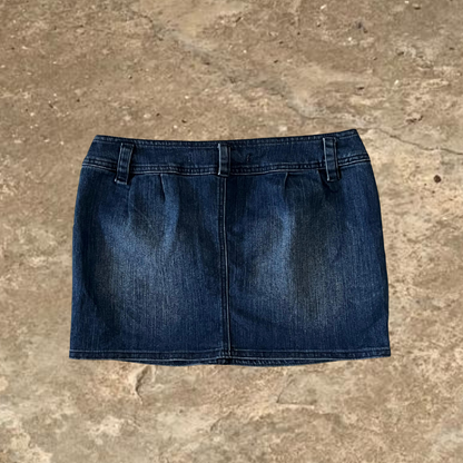 Dark Blue Mini Skirt