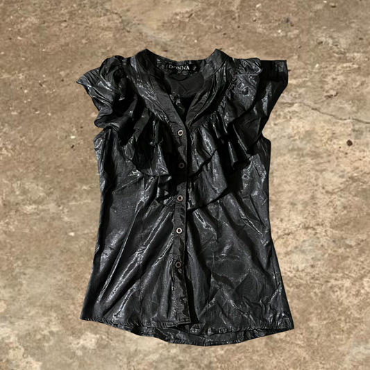 Donna Sparkling Button Up Shirt
