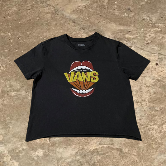 Vans Vintage "Off the wall" Black Baby Tee