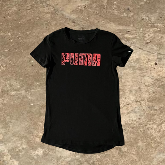 PUMA Black Crew Neck Tee