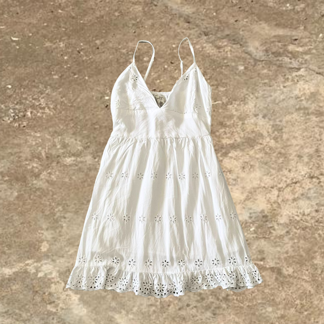Floral White Summer Dress