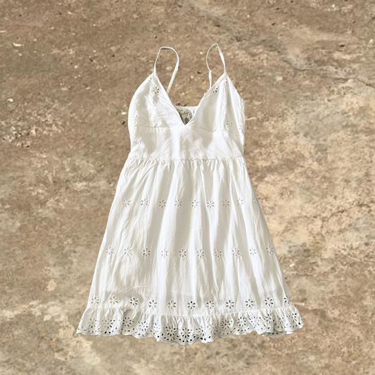 Floral White Summer Dress