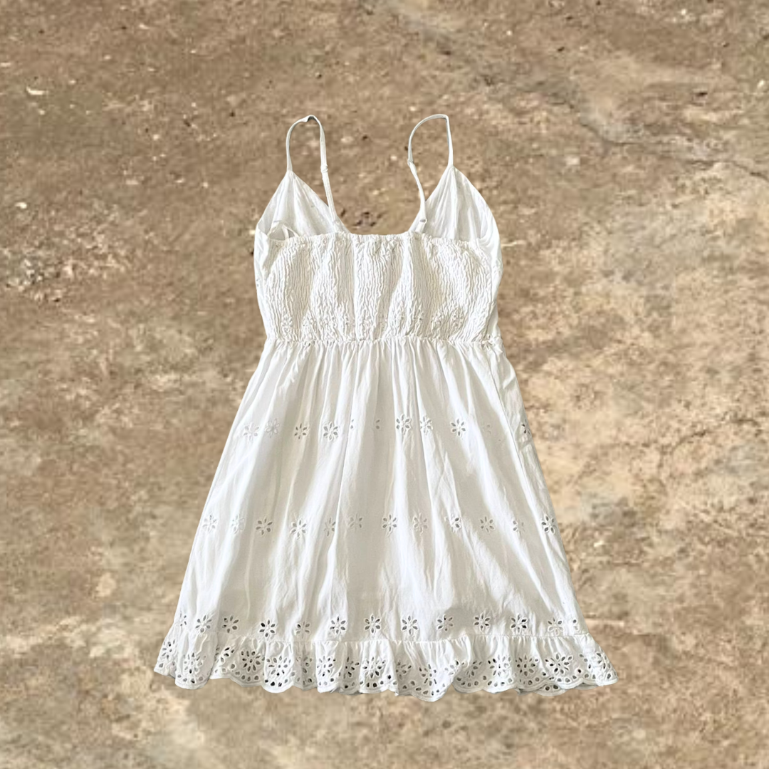 Floral White Summer Dress