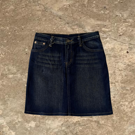 Sarmon Dark Blue Mini Skirt