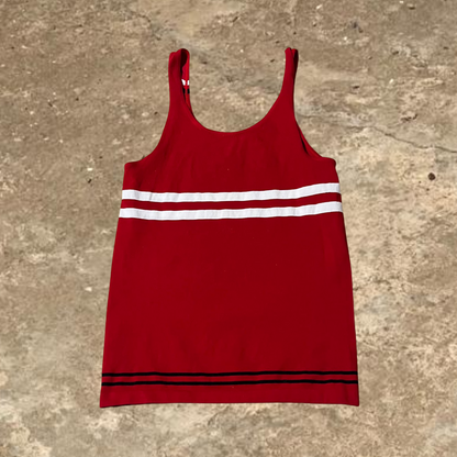 Sport CH Red Striped Tank Top