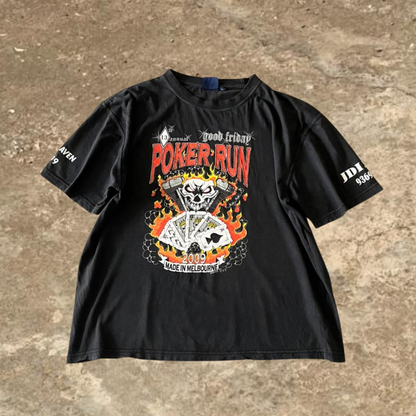 Poker Run Black Short Sleeve Men's Tee