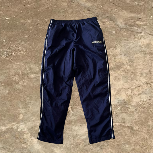 Blue Adidas Striped Track Pants