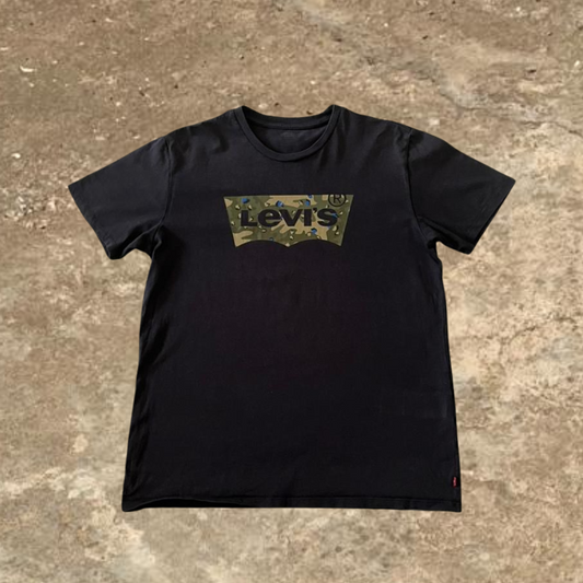 Levis Black Camo Logo Tee