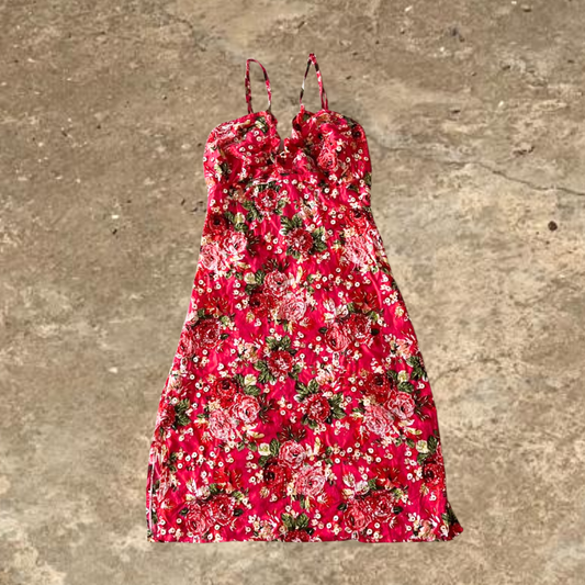 Mela Love London Mini Pink Flower Designed Summer Dress