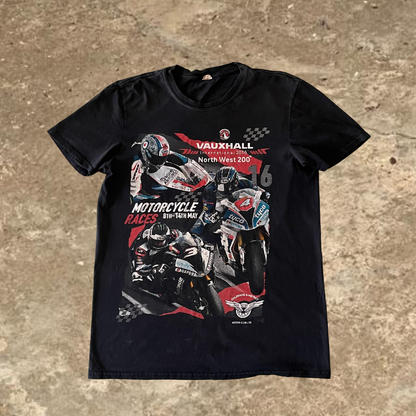 Vauxhaul International North West 200 MotorCycle Races Black Tee